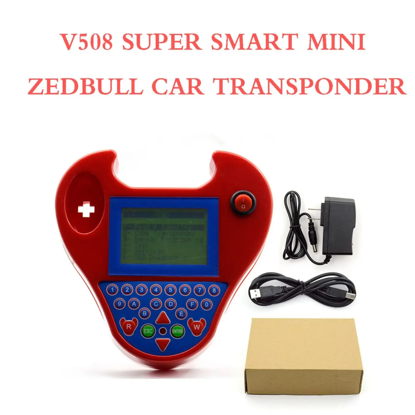 Newly V508 Super Smart Mini ZedBull Car Transponder Auto Key ProgrammerOBD2 Tool Zed-Bull Chip Copy Read Pin Code