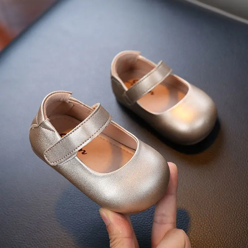 

Soft Sole Toddler Princess Shoes 1-3 Years Spring Autumn Infant Leather Learning Shoes Girls Single Shoes
