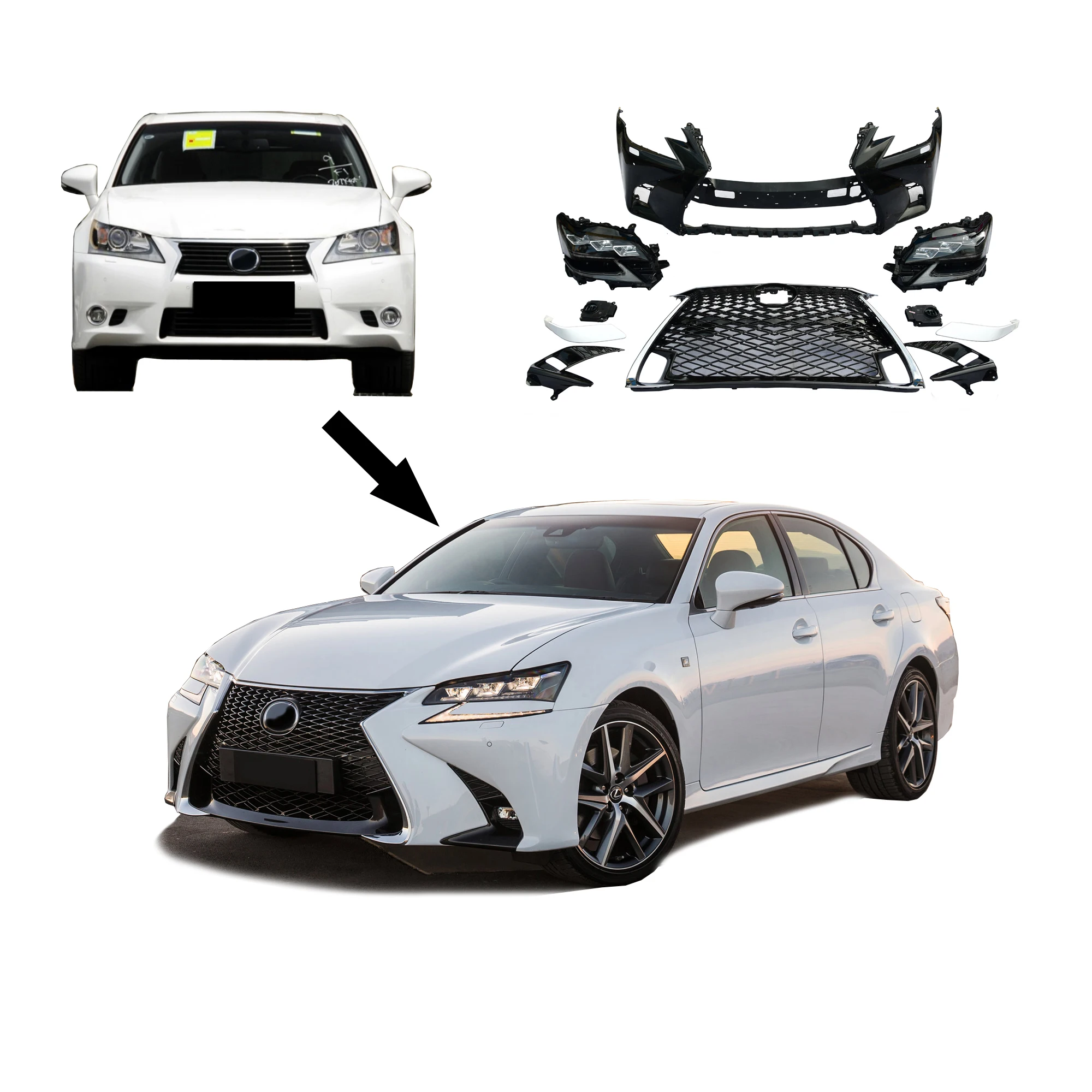 Lexus GS 2012018gs250 Gs300 Lx570 Upgrade Kit Modified Plastic Surgery