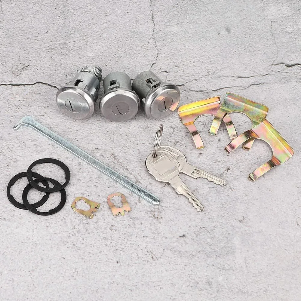 

OEM Spec Door Lock Cylinder Kit with 2 Keys for Chevrolet For Camaro For Caprice II 1963-1988 Replaces 654394765282