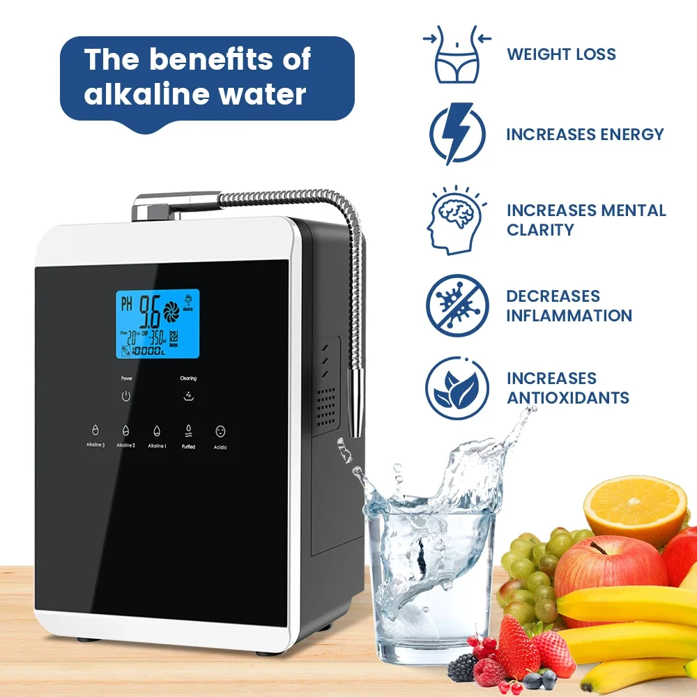 11 Titanium Plates Kangen Water Electrolysis Generator Kagen Water Ionizer Machine Alkaline Water Generator