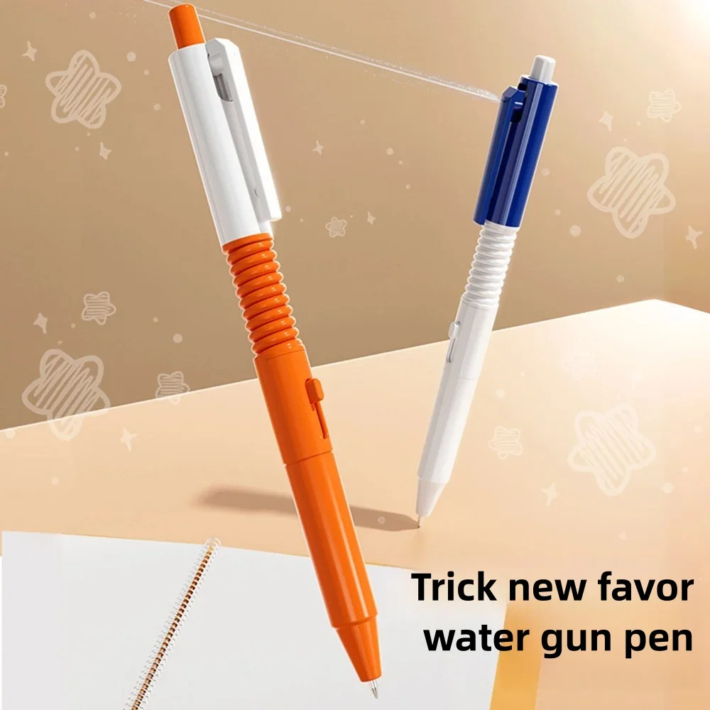 

Trick Friend Toy Water Gun Pen, Press Spray Water, Small Water Gun for Stress Relief and Spray Water, It Is Also a Writing Pen