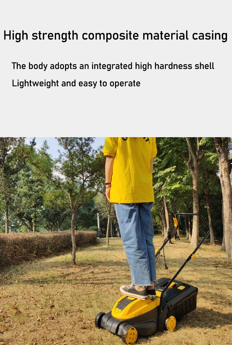 Electric lawn mower 220V weeding machine, high-power weeding machine, manual push household lawn mower image 6