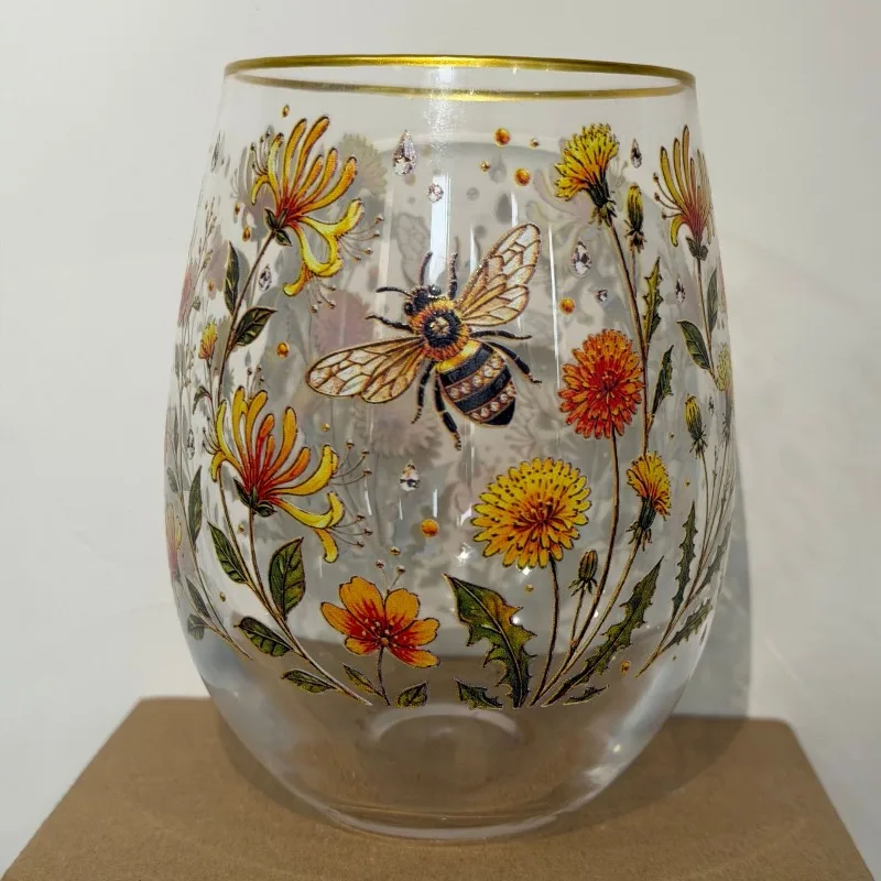 Hummingbird teacup home acrylic handicraft ornament