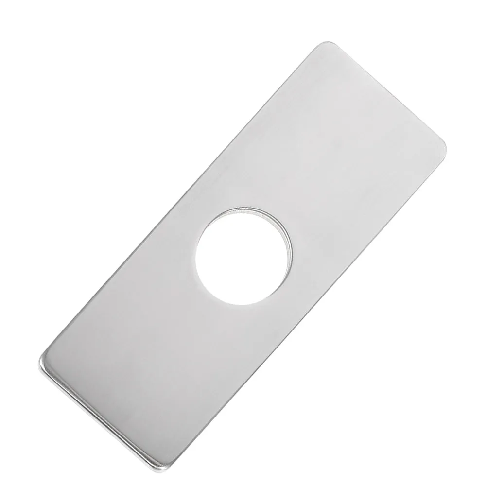 

Декоративная накладка на отверстие для кухонного смесителя из нержавеющей стали, защитная заглушка для раковины, гладкая отделка для длительного использования, декоративная пластина для смесителя