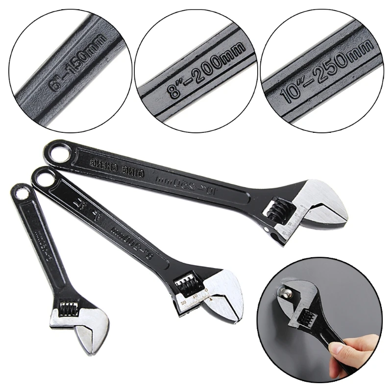 Llave inglesa ajustable profesional, herramienta de agarre manual, 10 ", 250mm, envío directo, novedad