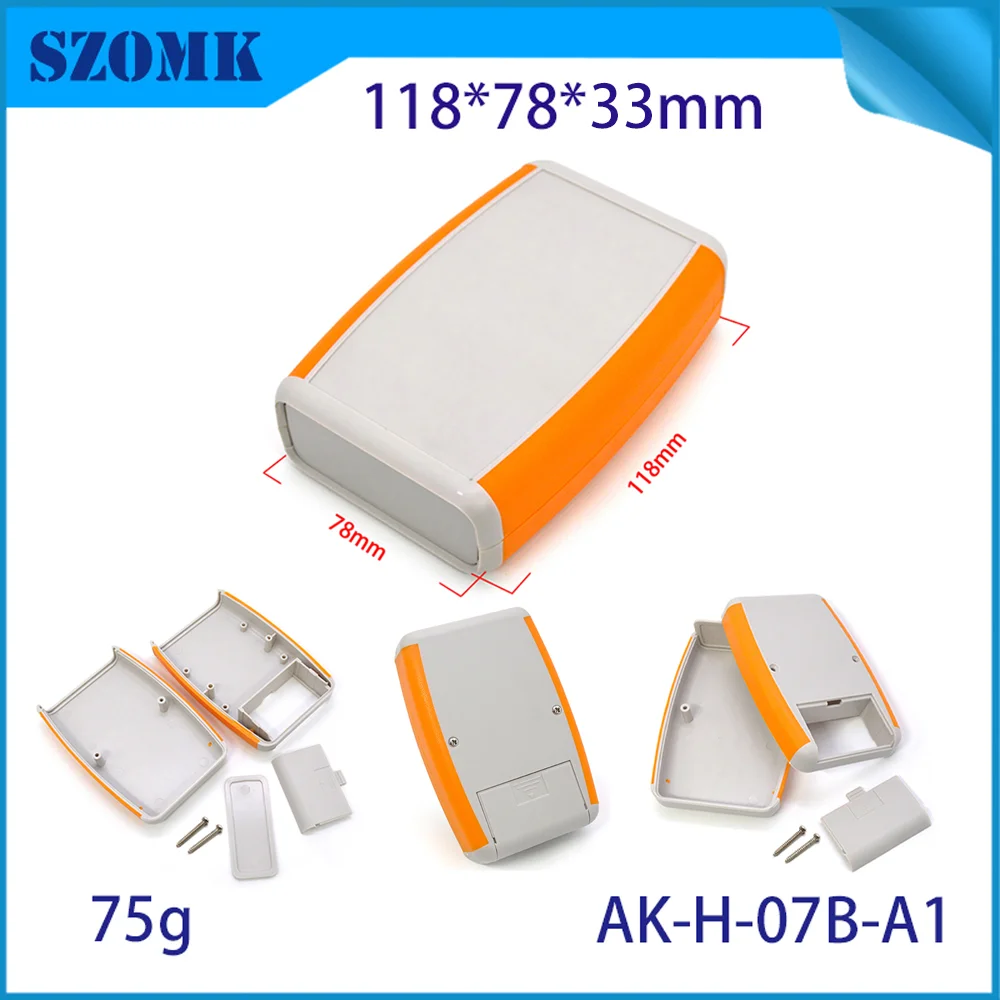 Custodia per batteria da 9v custodia portatile custodia portatile in plastica scatola per progetti da 118*78*33mm scatola per strumenti a guscio per