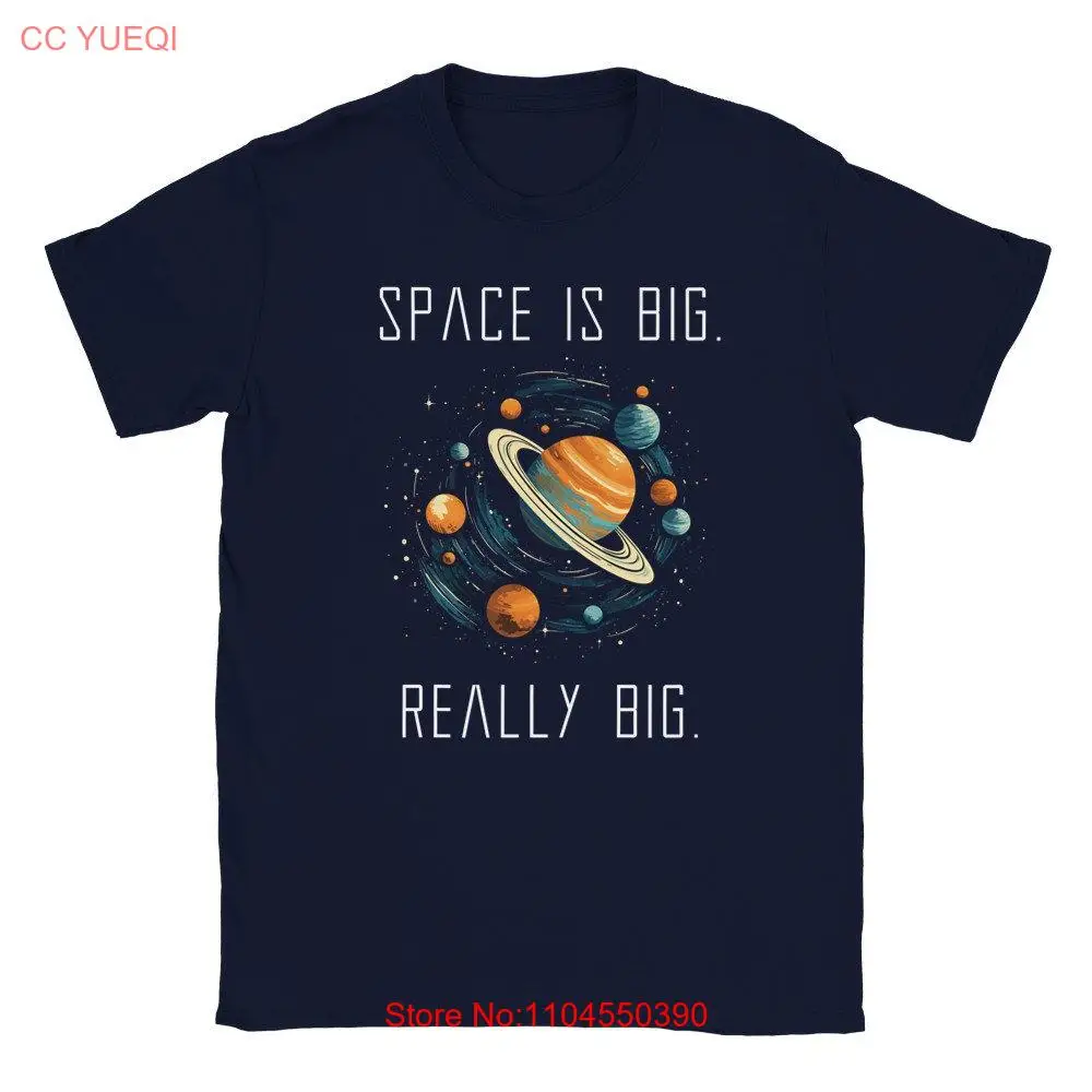 Hitchhikers guide to the galaxy T shirt Space is Big H2G2 Douglas Adams long or short sleeves