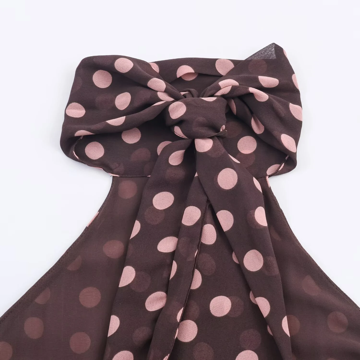 ملابس نسائية على الطراز الأوروبي والأمريكي موضة جديدة 2025 متعددة الاستخدامات بدون أكمام مزخرفة بفيونكة وياقة عنق معلقة #6