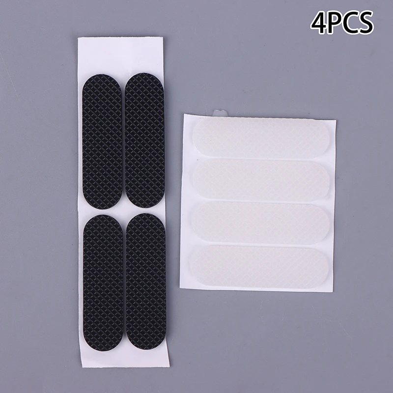 4PCS Black Silicone Rubber Feet 1.8mm Thick Anti-slip Self-adhesive Shockproof Protective Pads for Keyboard Base Cabinet