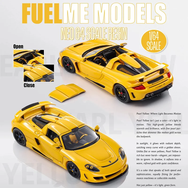 Novo em estoque fuelme 1:64 porsche mgt gemballa mirage gt liga