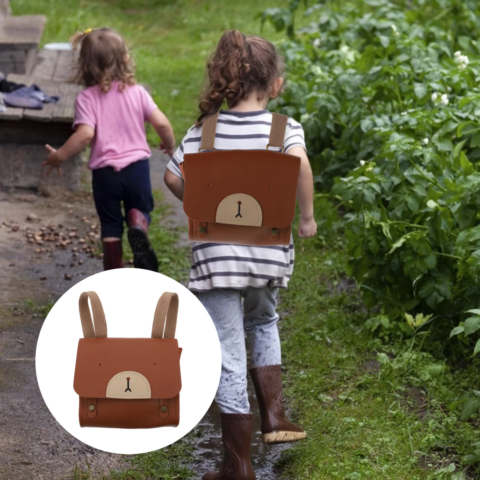 Adorabile borsa per orsi, zaino, scuola, asilo nido portatile, escursionismo in età prescolare, cinghie regolabili