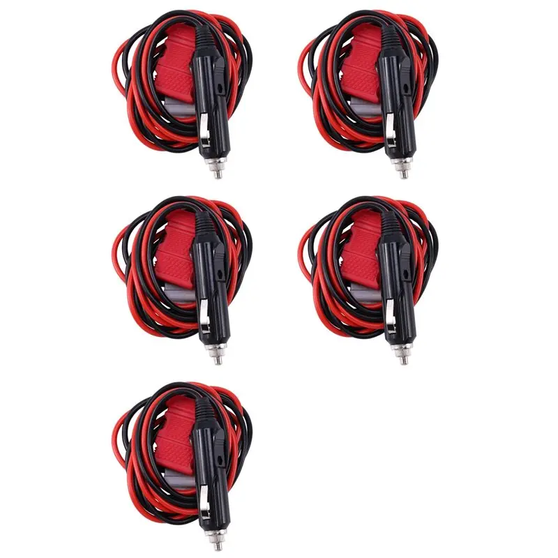 

【PUBLICITY】5X 12V DC Power Cord Cable Cigarette Lighter For Kenwood TM-241/261/281 For YAESU For ICOM FT-8800R/8900R