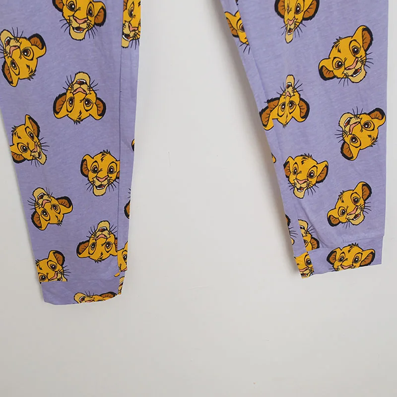 Disney Bambi The Lion King Simba Sports Pants Women Jogging Yoga Fitness Running Home Casual Long Pants Cartoon Trousers Femme