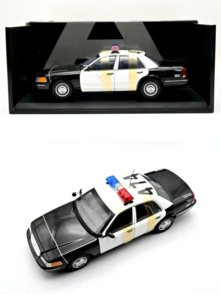 Autoart 1:18 Victoria 474 Police Cars Simulation Limited Edition All Open Alloy Metal Static Car Model Toy Gift