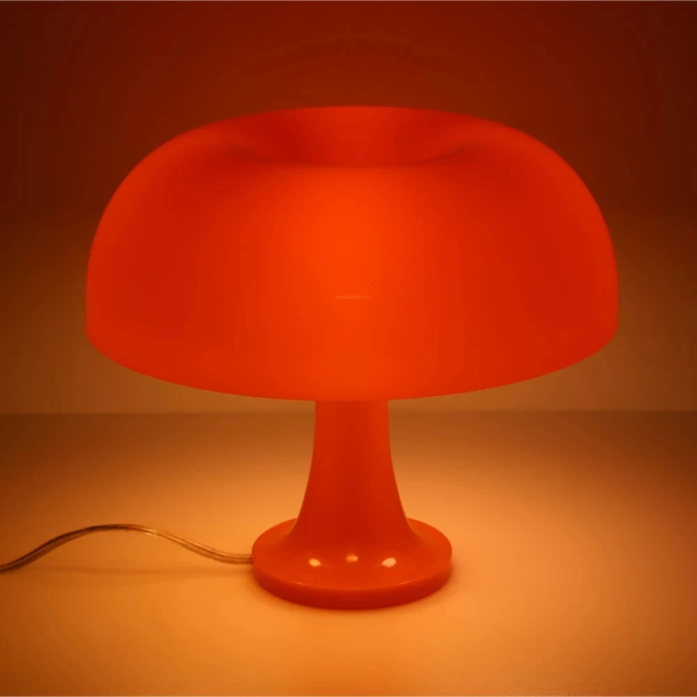 Orange Danish Mushroom Table Lamp Ornament Light for BedRoom Interior Lighting Desk Lamp Bedside Lamps Decoration Lighting