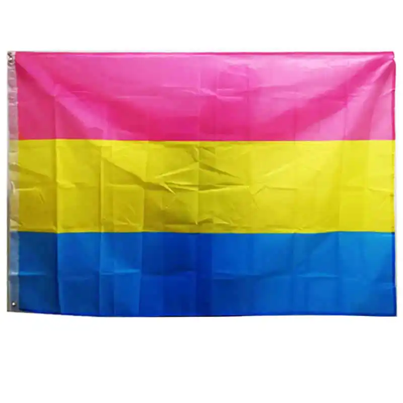 

Pansexual Flag Pansexuality Omnisexuality Pride 90x150cm Polyester Printed Brass Grommet LGBTQ+ Banner Home Party Decoration