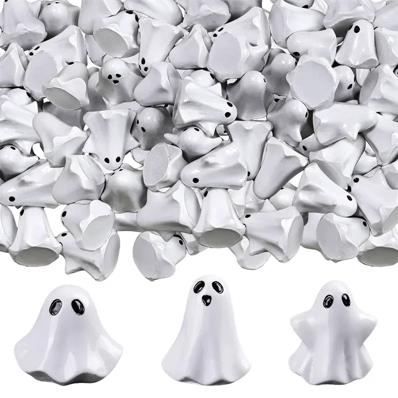 10/20 pcs Halloween Mini Resin Ghost Figurines Spooky Miniatures Micro Landscape DIY Craft Tabletop Home Decor Ornaments Gift