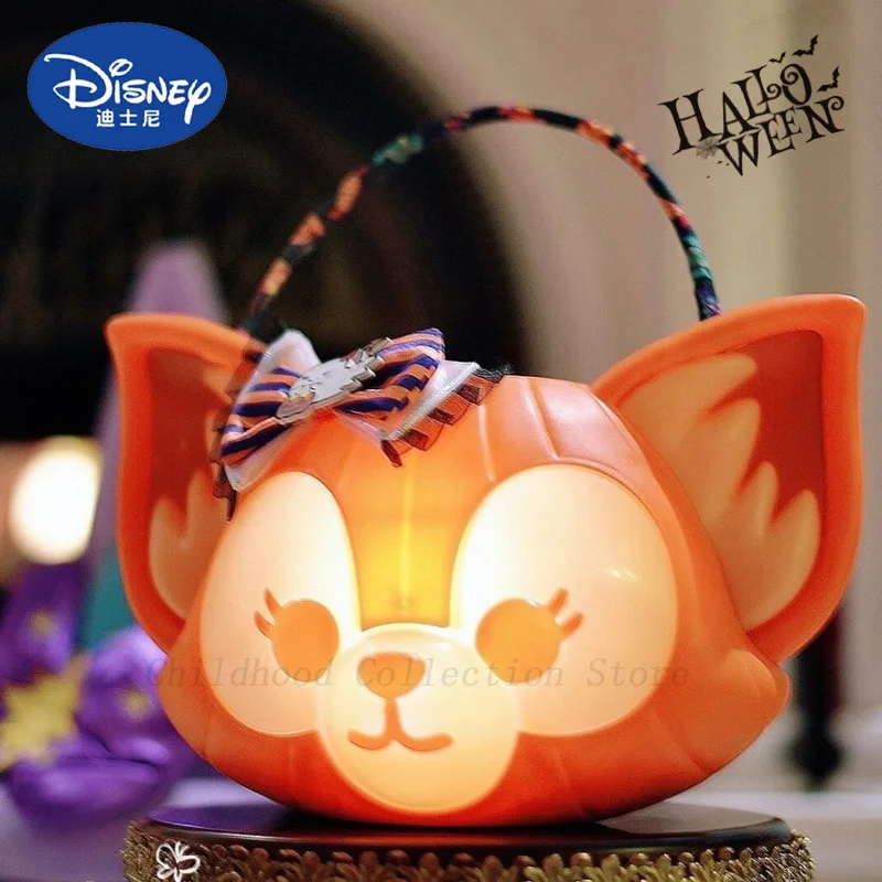 

Kawaii Disney Linabell Halloween Series Action Figure Toys Linabell Halloween Pumpkin Lantern Anime Shoulder Bag Gifts For Kids