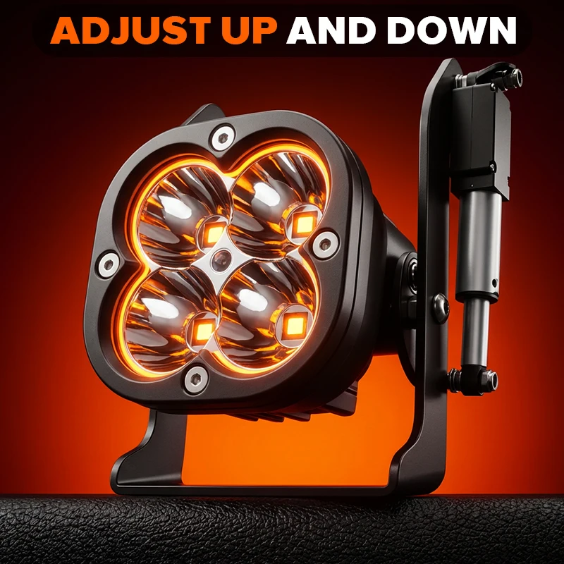 

3.5 Inch Universal Auxiliary LED Driving Work Fog Light With Angle Adjustment Control Up And Down Rotating For Car SUV Offroad