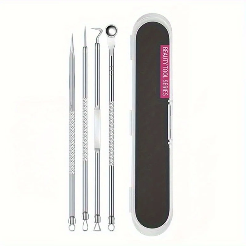 Stainless Steel Tweezers for Facial Pore Cleaning: Ultra Fine Needle for Blackheads and Acne Removal -Suitable for Men and Women