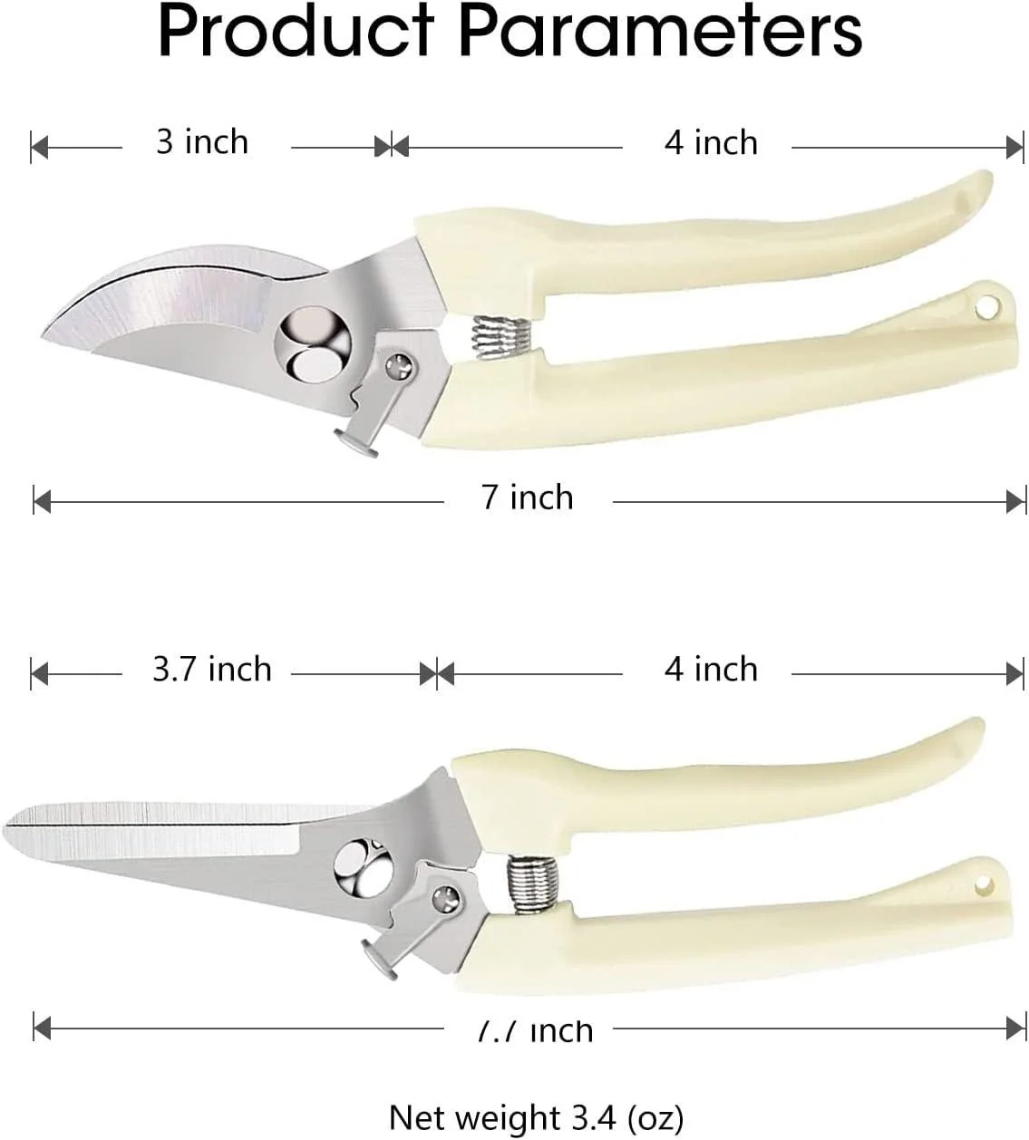 Professional Stainless Steel Effortless Gardening Pruning Tools for Cutting Fruits, Branches, Flowers, Bonsai Plants