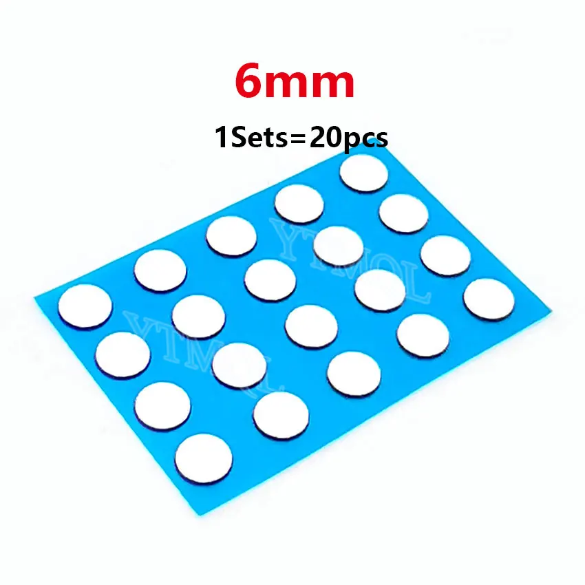 1-10Sets 6mm diameter Esports Mouse Skates Mouse Feet DIY Universal Dot Mouse Pad Antii-slip Feet Sticker