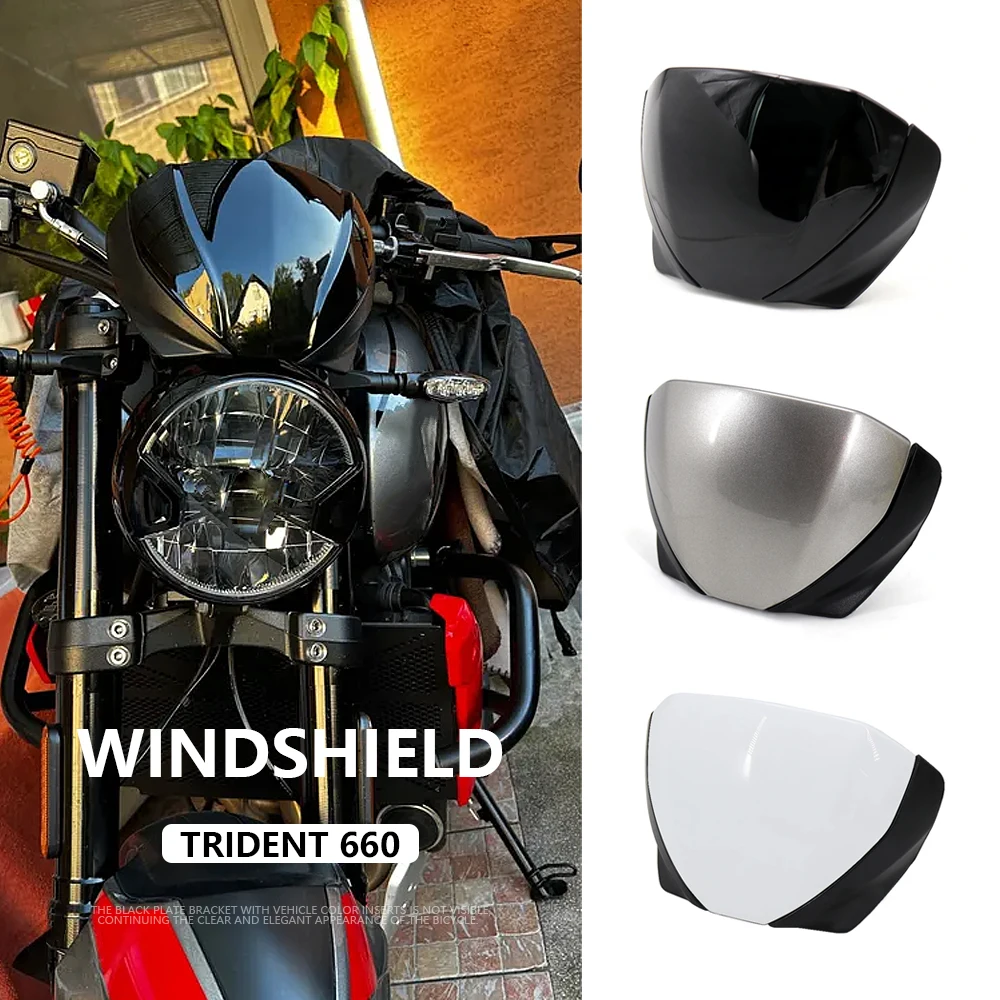 

2021-2024 For Trident 660 Motorcycle Parts Windshield Windscreen Deflector And Side Engine Belly Protection Plates Lower Fairing
