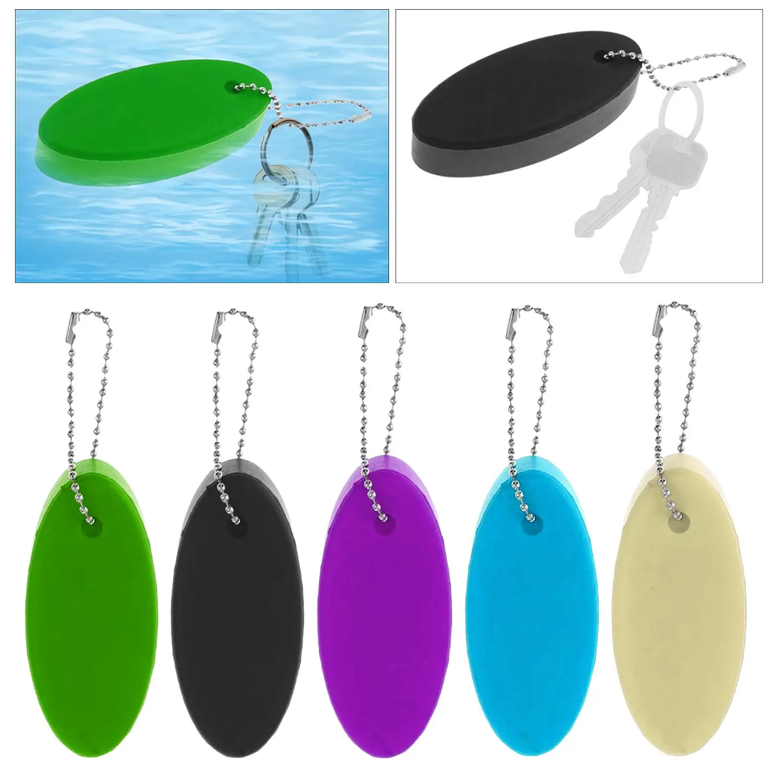 Floating Keychain Lightweight Pendant Boat Keyring for Boating Rafting Kayak