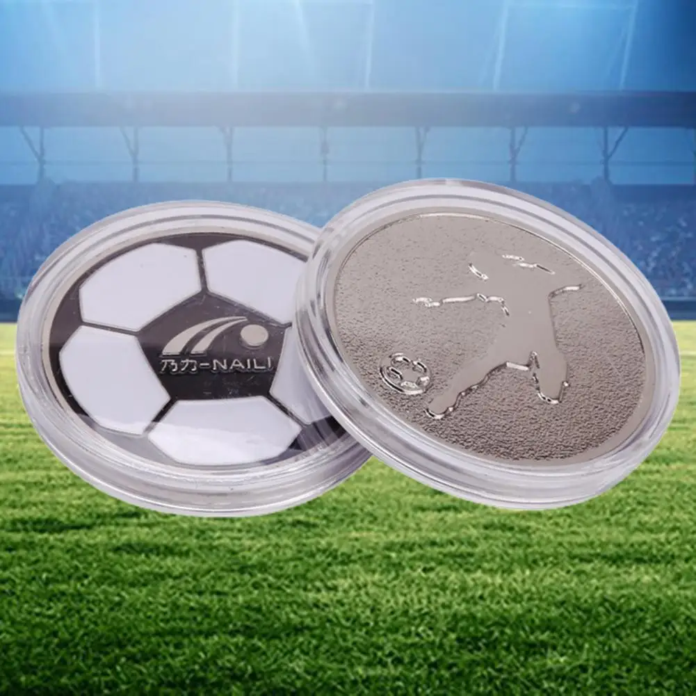 

Rounded Edges Referee Toss Coins Fade-resistant Football-training Useful Black White Referee Soccer Toss Coins