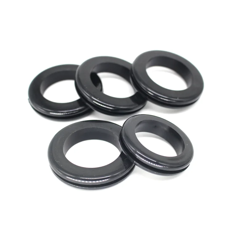 New High Quality Rubber Grommet ID 25mm 30mm 35mm 40mm 50mm Black Wire Protector Rings Cable Gasket Blanking O Shape Seal Ring
