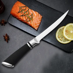Professional Stainless Steel Boning Knife 6inch Sharp Chef Slaughtering Fish Meat Cleaver Kitchen Knife Cutting Knives for Fruit
