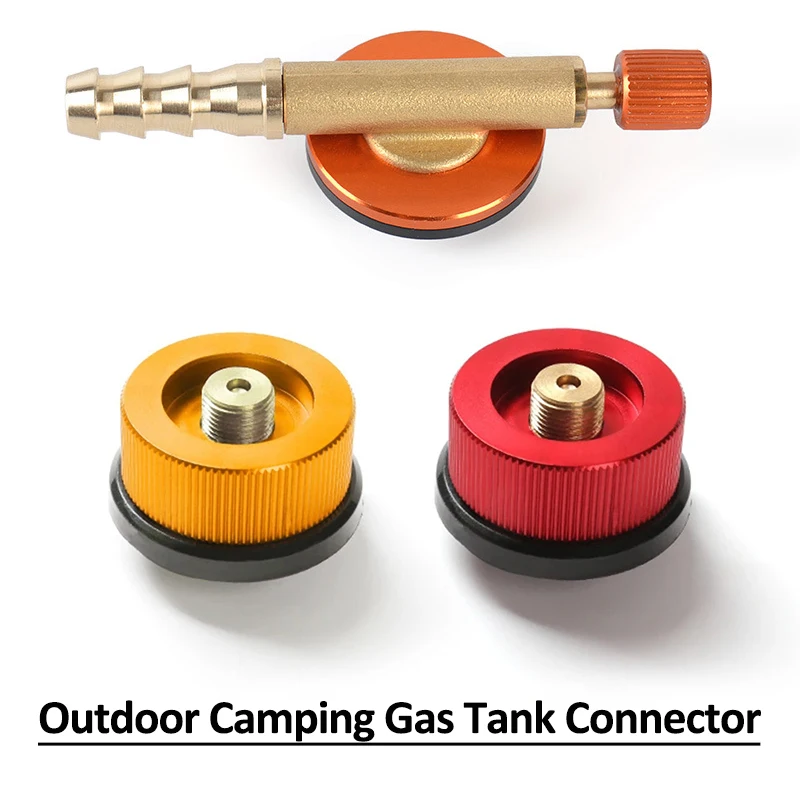 Outdoor Camping Gas Stove Regulating Valve Camping Stove Converter Connector Inflatable Valve Adapter Gas Tank Cylinder Adapter