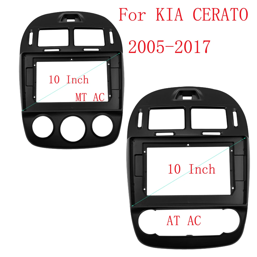 10.1 Inch Car Facia For KIA CERATO 2005-2017 Stereo Facias Panel Dash Mount Installation 1 / 2Din Radio Player Car DVD Frame Kit