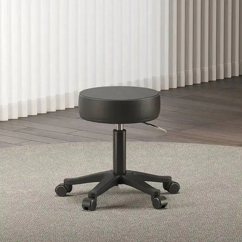 Taburete portátil simple con ruedas giratorias para peluquería, silla de barbero profesional, Sillas Giratoria, equipo de peluquería MQ50BC