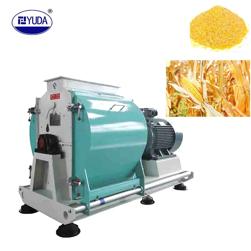 Corn Wheat Grinder, Grain Feed Hammer Mills Grinding Machine Crusher Price for Sale 22kw