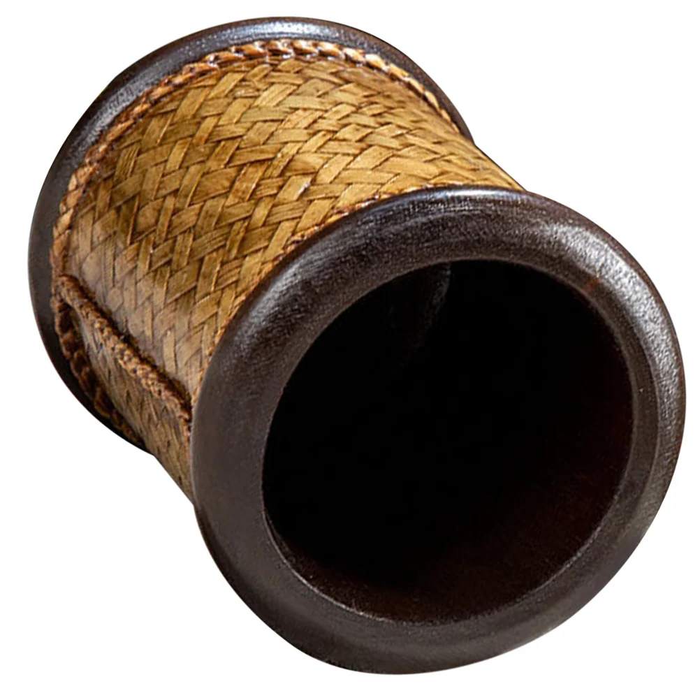 Wood Pencil Holder for Desk Large Capacity Vintage Style Pen Organizer Storage Desktop Accessory Classroom Art Organization