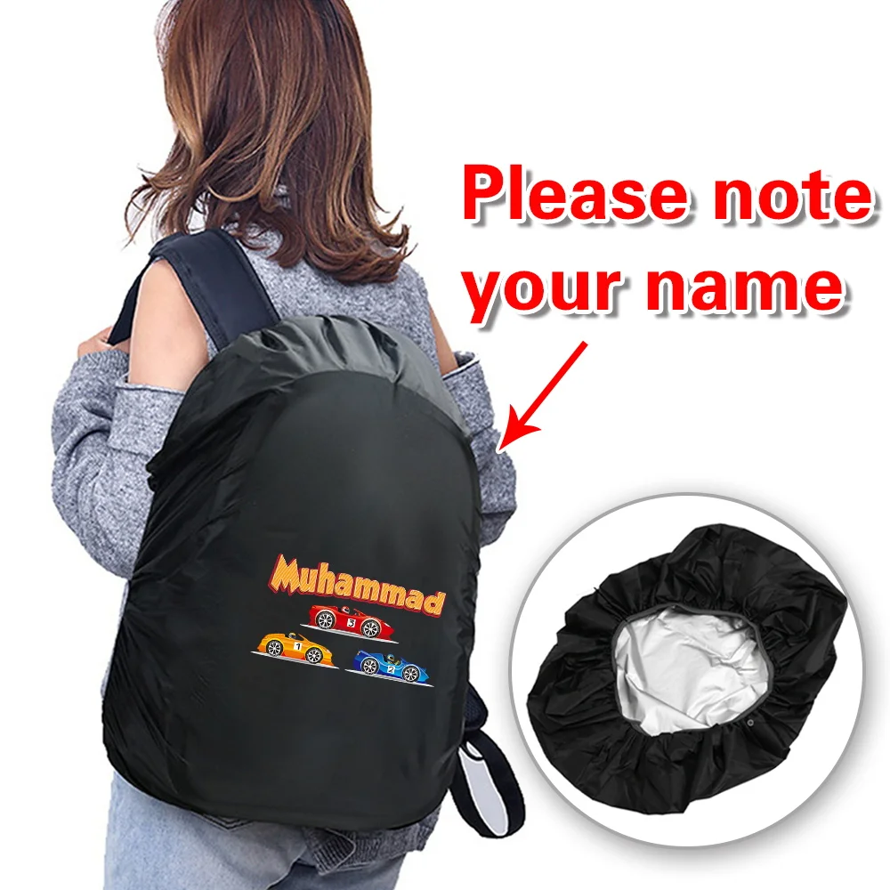 

Personalized Customized Name Backpack Rainproof Cover Outdoor Waterproof Protective Case 20-70L Portable Travel Backpack Cover