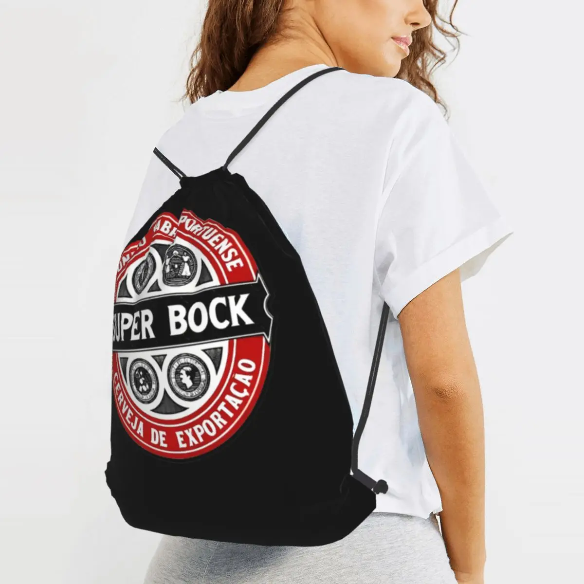 

Рюкзаки Super Bock, повседневные сумки на шнурке с карманами для хранения, сумки для книг для мужчин и женщин, школьные сумки