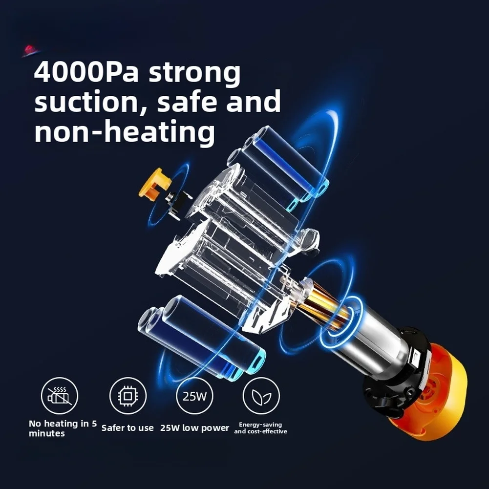 Wireless Electric Vacuum Pump for Compression Bags with Dual Vacuum Inflate Function and 4000Pa Powerful Suction Portable