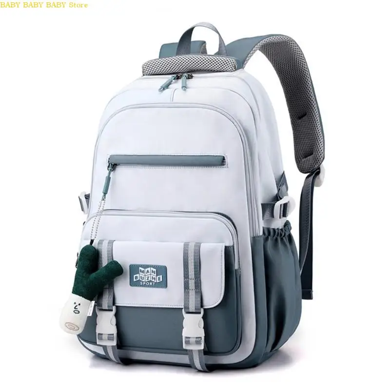 

Q81A Large Capacity Nylon Backpack Travel School Bag Large Capactiy Laptop Book Bags for Middle School Students