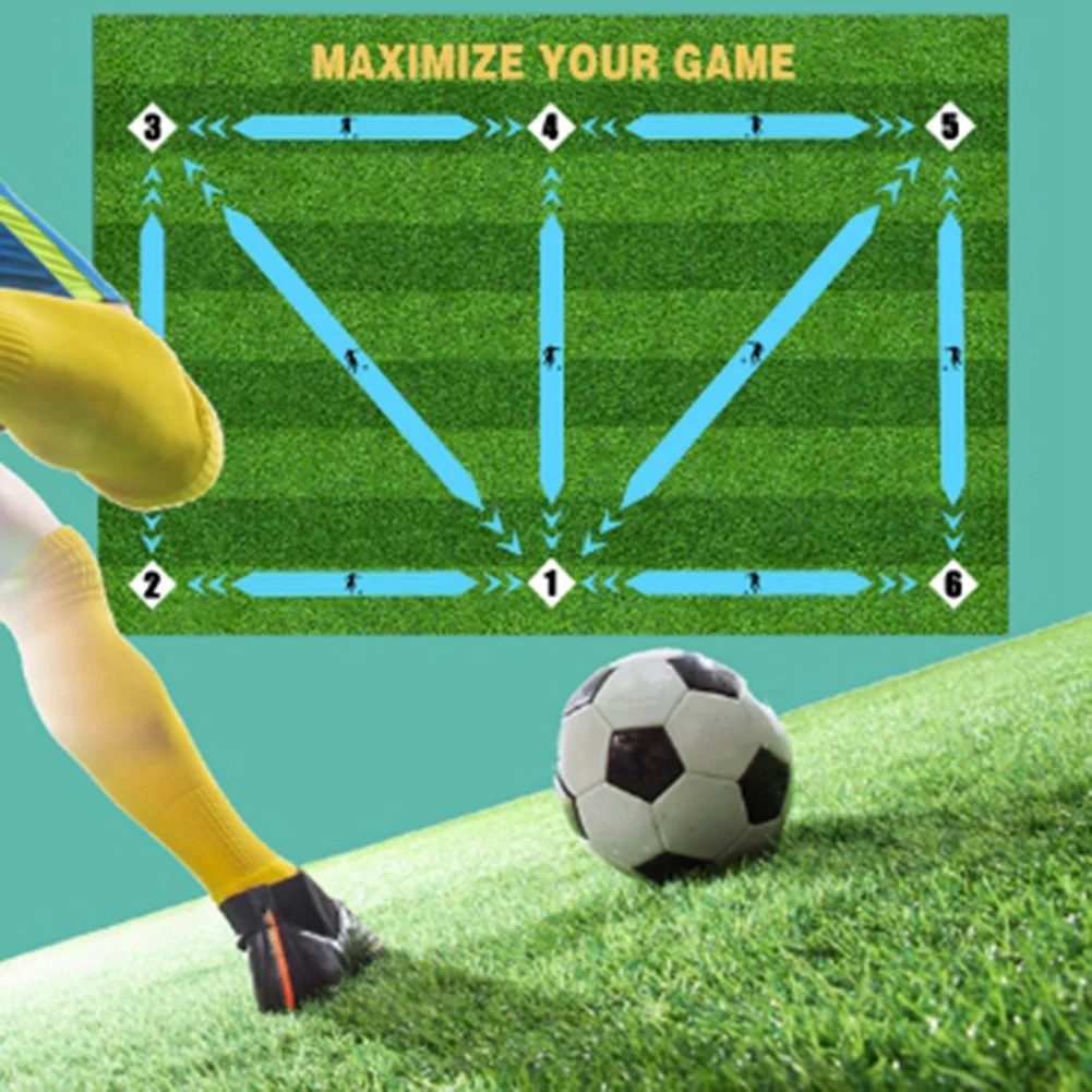 

TURE Football Footstep Training Складной коврик Противоскользящий домашний уличный кухонный коврик Прихожая Ванная комната Крыльцо Коврики
