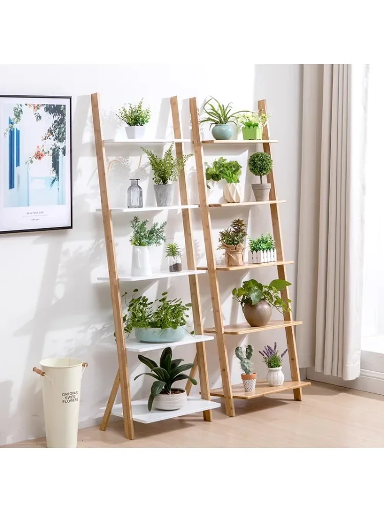 Nordic Indoor Floor Multi-Layer Living Room Flower Pot Creative Wall Storage Balcony Succulent Rack plant shelf