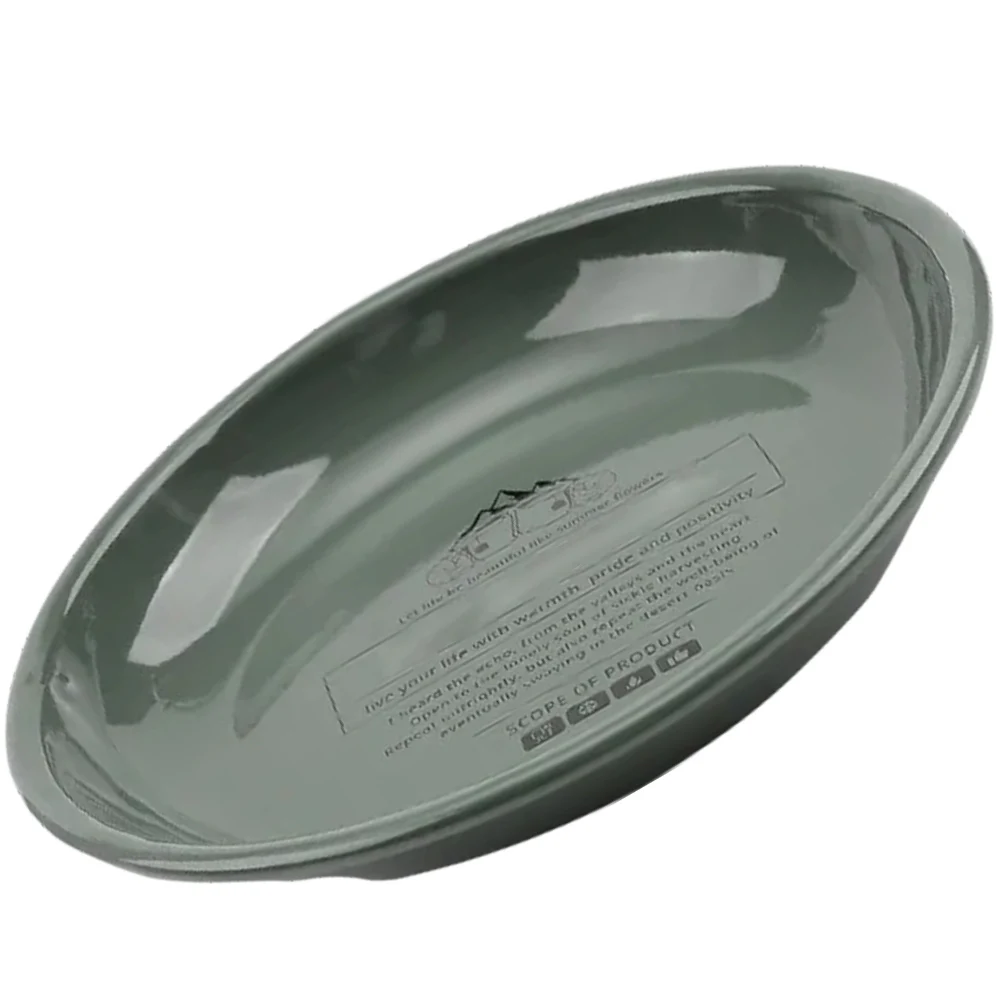 

Enamel Plate Plates Tray Food Fruits Holder Roast Potato Baking Camping Decorative Practical Storage Dry Fruit