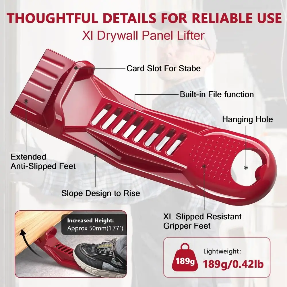 

Multi-purpose Drywall Panel Lifter Portable Drywall Tools Pocket Drywall Panel Lifters Drywall Panel Installation Tool