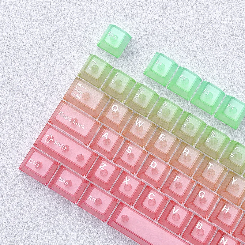 Keyboard cap PC transparent 115 key small complete set original DIY mechanical keyboard