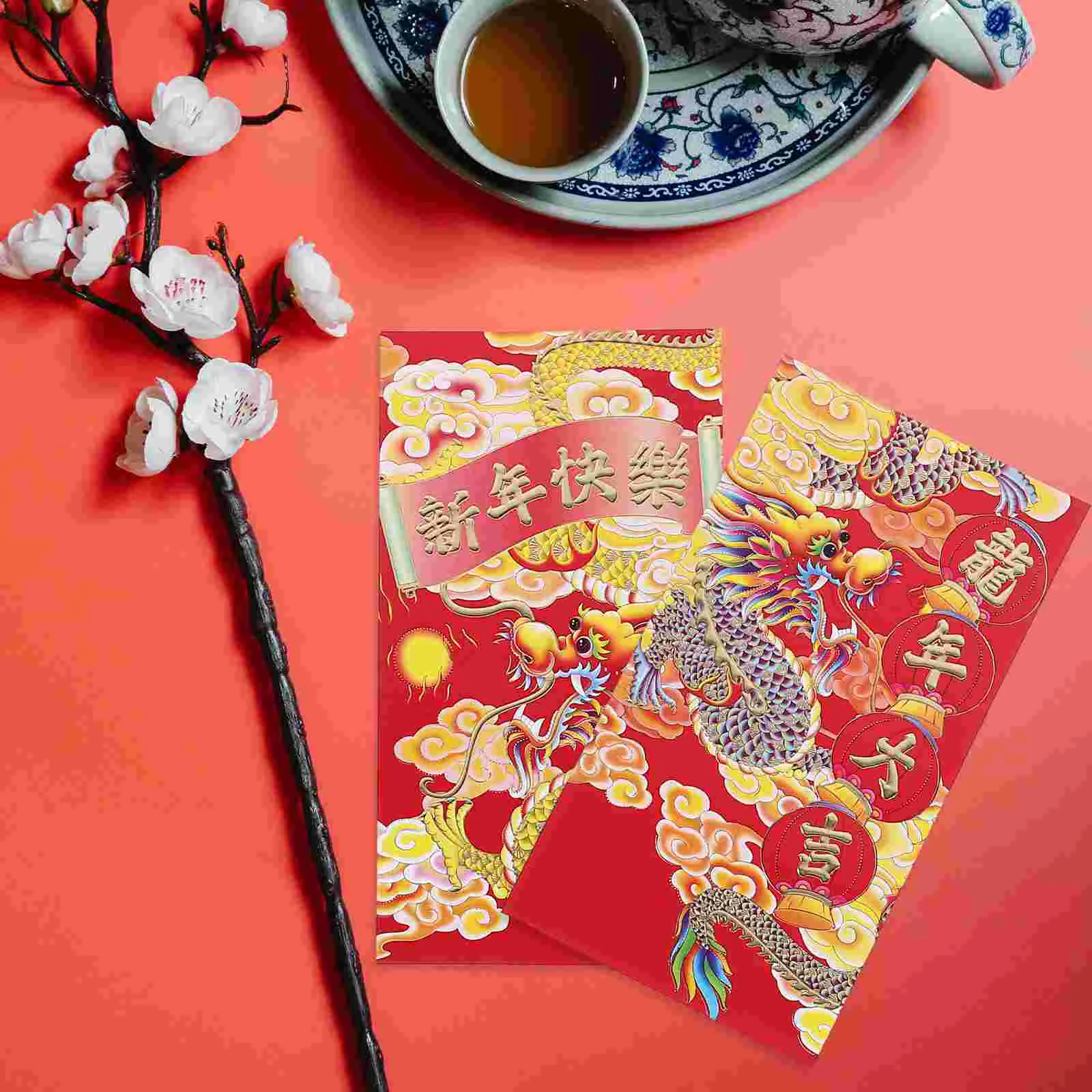 

30 Pcs Red Envelope Bag Money 2024 Wedding Favours Dragon Paper Packets Chinese Envelopes for Cash Gifts Child