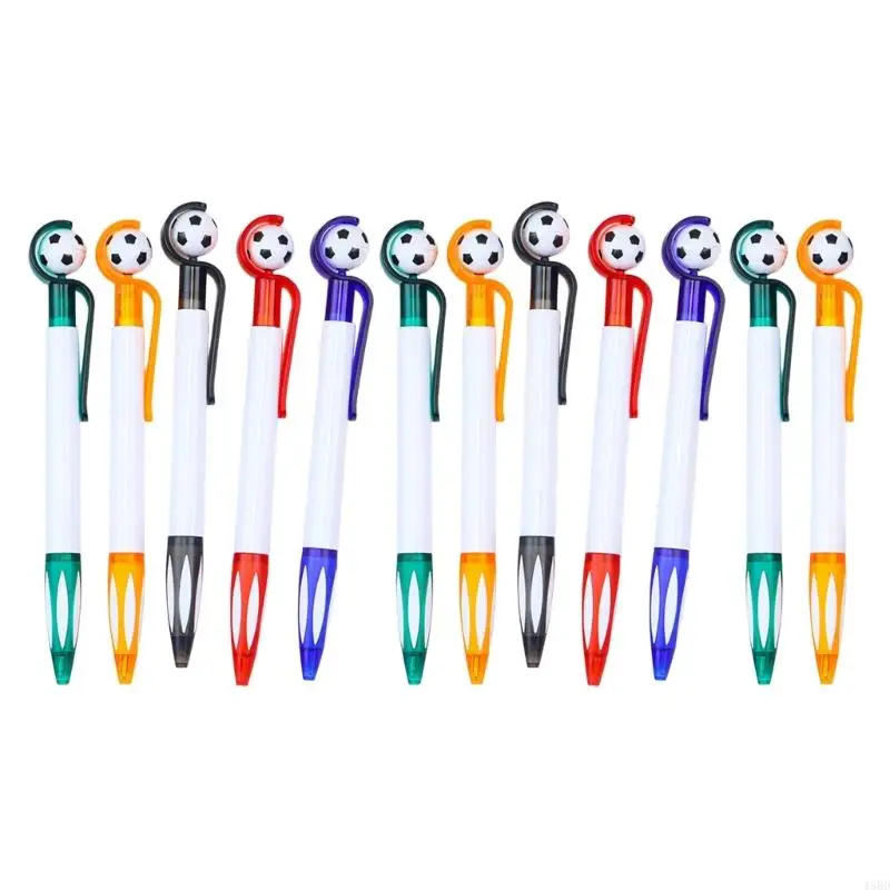 

12Pcs Novelty Soccer Ballpoint Pen 1.0MM Pen Point Refillable Ballpoint Pen