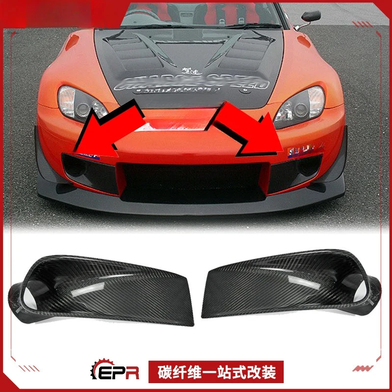 

For Honda S2000 AP1 Carbon Fiber Front Bumper Air Deflector (Front Air Inlet Ventilation Enhancement Component)