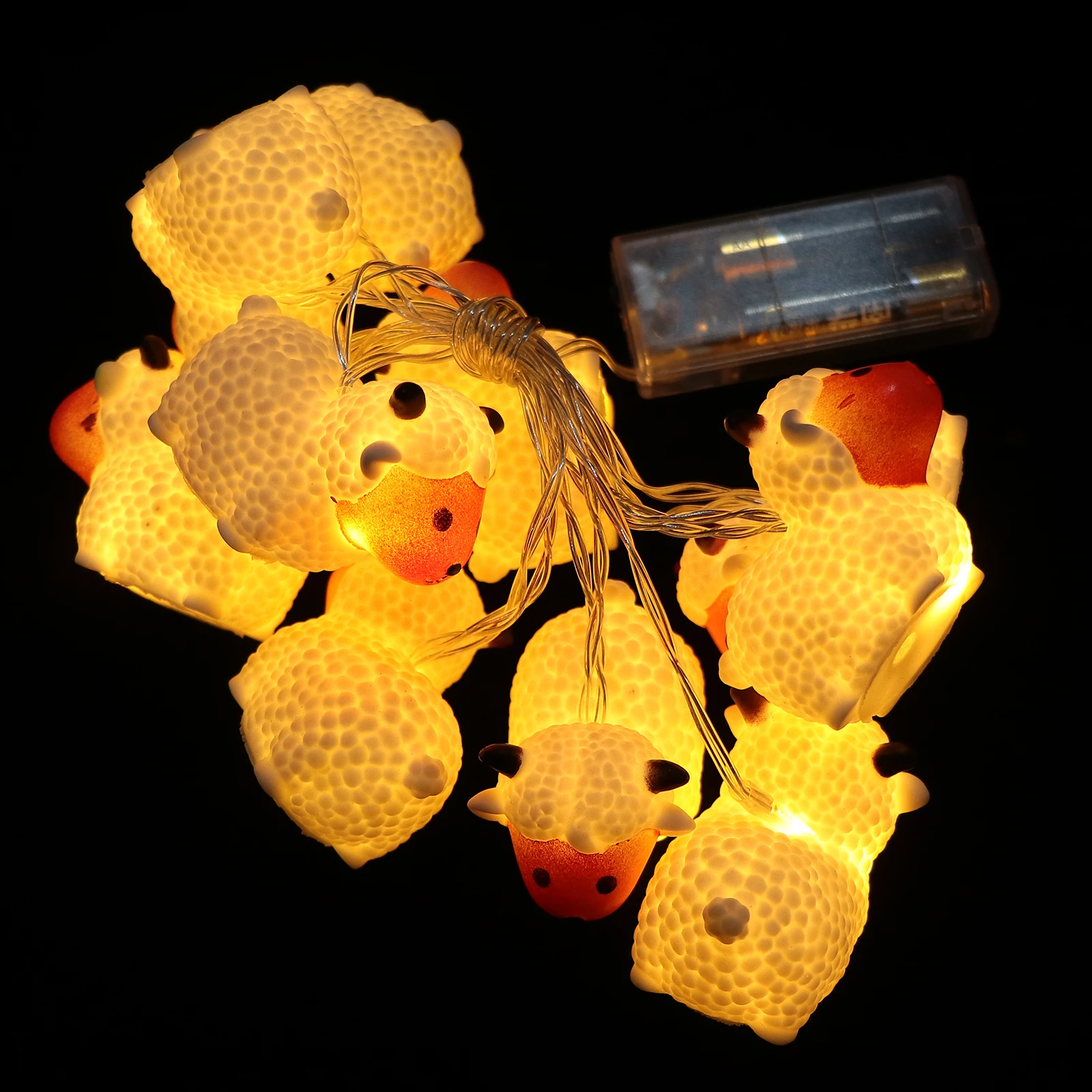 

Sheep String Lights Home Decor Cartoon LED Night Lamp Outdoor Garden Yard Party Atmosphere Christmas